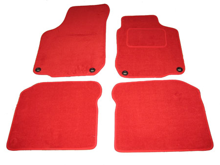 volkswagen new beetle to 05 tailored car mat set premium red